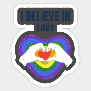 I Believe In Love Sticker